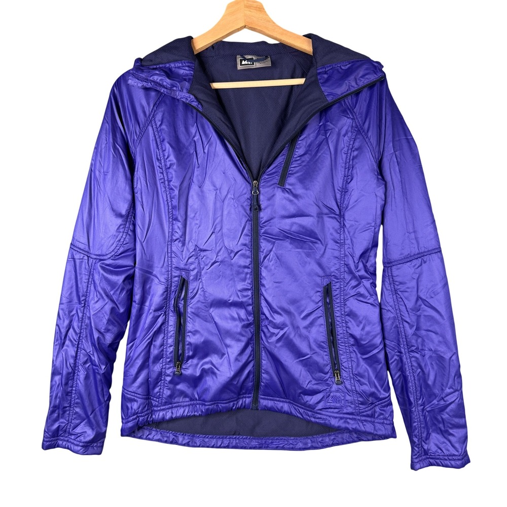 REI Co-op Revelcloud II Polartec Alpha Insulated Hooded Jacket Purple Womens XS